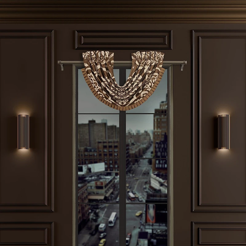 Queen Street Seymour Rod Pocket Waterfall Valance