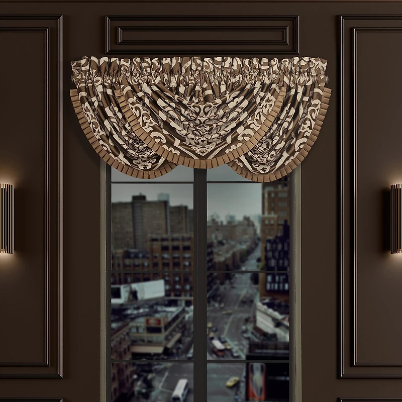 Queen Street Seymour Rod Pocket Waterfall Valance