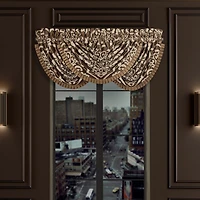 Queen Street Seymour Rod Pocket Waterfall Valance