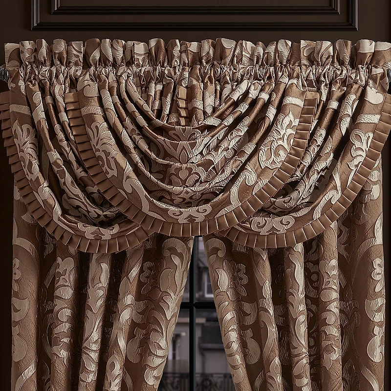 Queen Street Seymour Rod Pocket Waterfall Valance