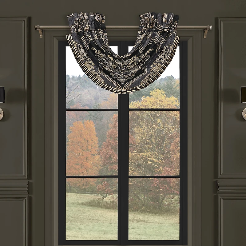 Queen Street Sayreville Rod Pocket Waterfall Valance