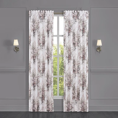 Royal Court Estelle Rod Pocket Light-Filtering Set of 2 Curtain Panel