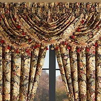 Five Queens Court Stefania Rod Pocket Waterfall Valance