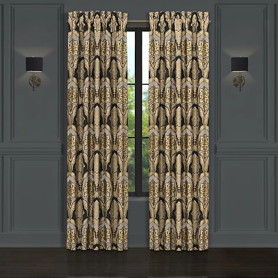 Queen Street Mandalay Rod Pocket Light-Filtering Set of 2 Curtain Panel