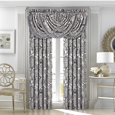 Queen Street Giselle Rod Pocket Light-Filtering Set of 2 Curtain Panel