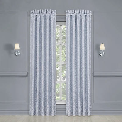 Queen Street Linda Rod Pocket Embellished Light-Filtering Set of 2 Curtain Panel