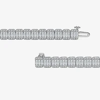 (I / I1) Womens 5 CT. T.W. Lab Grown White Diamond 10K Gold 7 Inch Tennis Bracelet