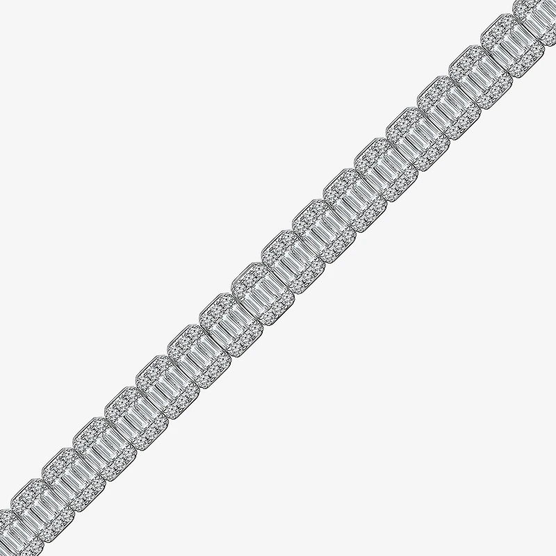 (I / I1) Womens 5 CT. T.W. Lab Grown White Diamond 10K Gold 7 Inch Tennis Bracelet