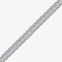 (I / I1) Womens 5 CT. T.W. Lab Grown White Diamond 10K Gold 7 Inch Tennis Bracelet