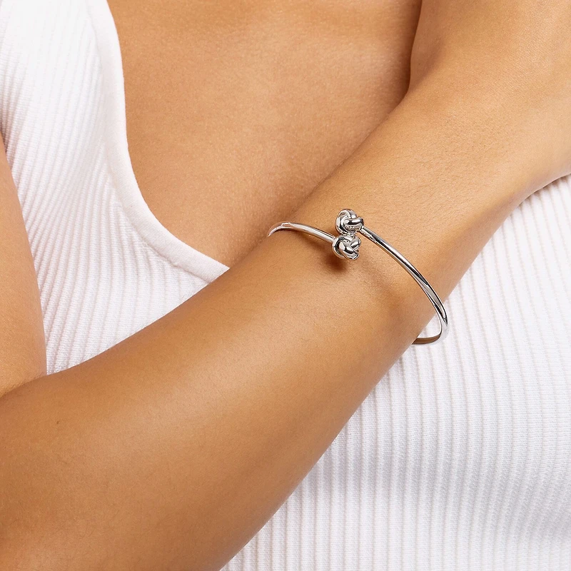 Silver Reflections Bypass Womens Pure Silver Over Brass Cuff Bracelet