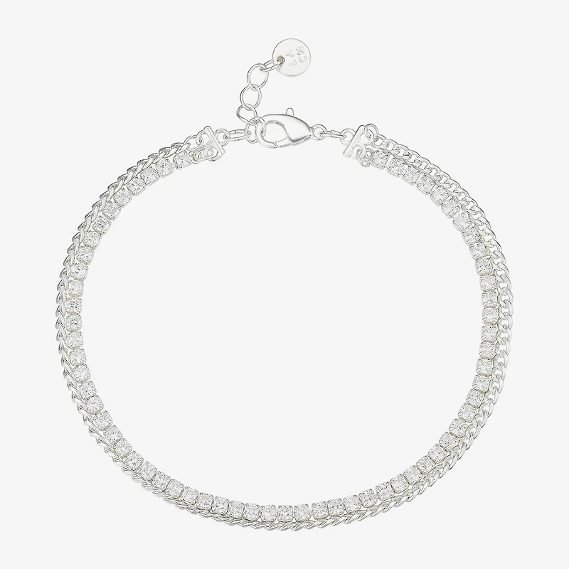 Moda Sport Hypoallergenic Water-Resistant Womens Stainless Steel Semisolid Curb Hypoallergenic Chain Bracelet