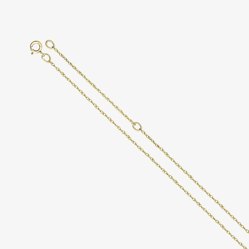 Personalized 14K Gold Over Silver Initial Pendant Necklace