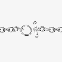 Personalized Sterling Silver 20mm Monogram Script Charm Bracelet