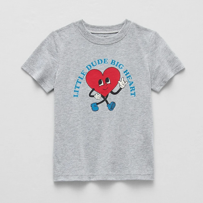 Okie Dokie Toddler & Little Boys Crew Neck Short Sleeve Regular Fit Graphic T-Shirt