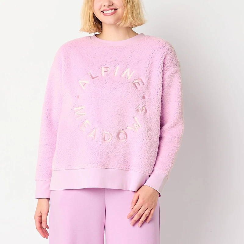 Arizona Womens Juniors Crew Neck Long Sleeve Sweatshirt