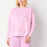 Arizona Womens Juniors Crew Neck Long Sleeve Sweatshirt
