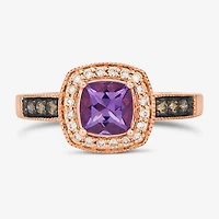 Le Vian® Ring featuring Sea Blue Aquamarine® Chocolate Diamonds® Nude Diamonds™ set 14K Vanilla Gold®