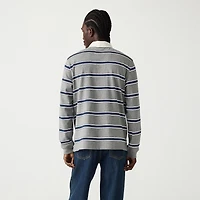 Levi's® Mens Long Sleeve Relaxed Fit Point Collar Striped Rugby Shirt