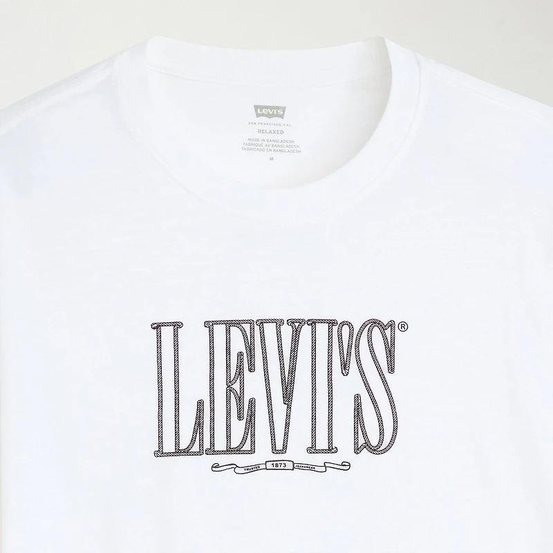 Levi's® Mens Crew Neck Short Sleeve Relaxed Fit Graphic T-Shirt