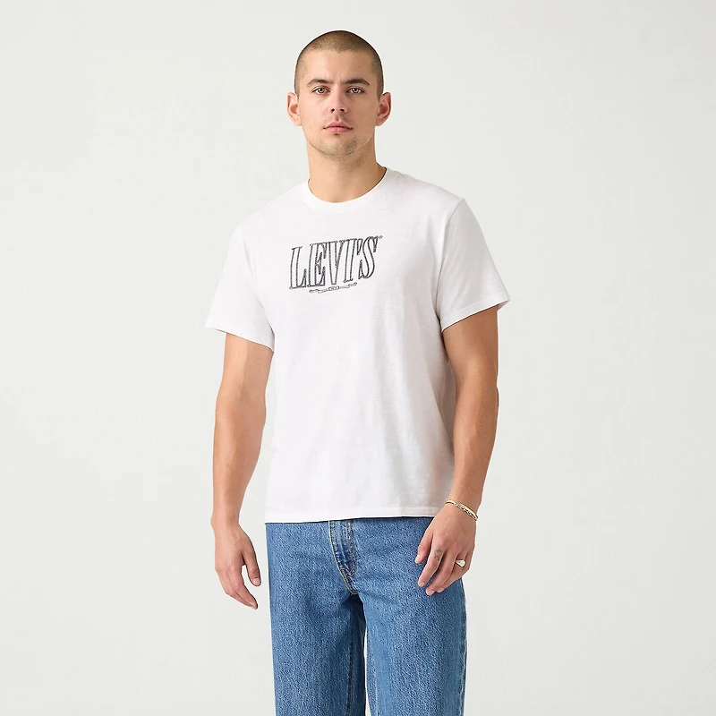 Levi's® Mens Crew Neck Short Sleeve Relaxed Fit Graphic T-Shirt