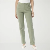 Gloria Vanderbilt Amanda Womens High Rise Stretch Fabric Tapered Leg Jean