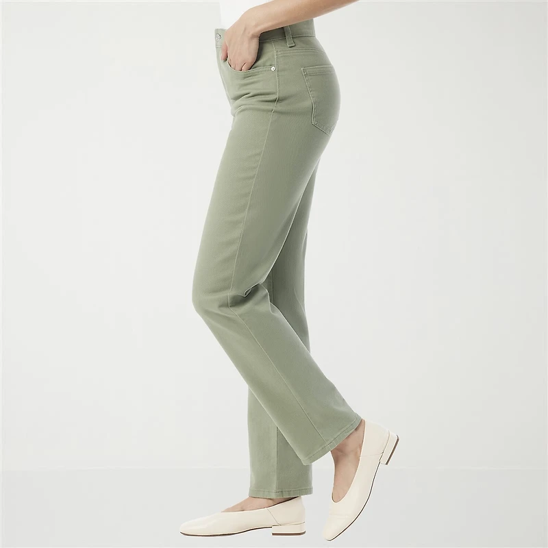 Gloria Vanderbilt Amanda Womens High Rise Stretch Fabric Tapered Leg Jean