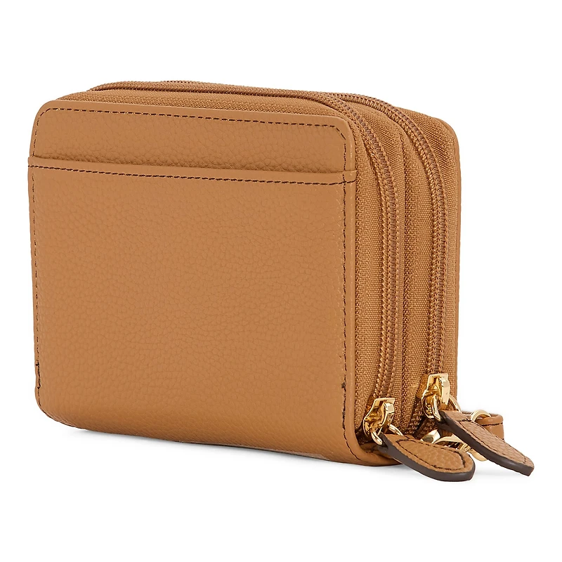 Liz Claiborne Double Womens Zip Around Wallet