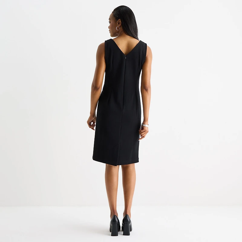 Maya Brooke Womens Plaid Jacket Dress
