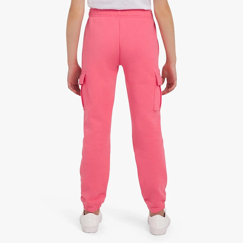 Champion Big Kid Girls Mid Rise Cuffed Active Fleece Cargo Pant