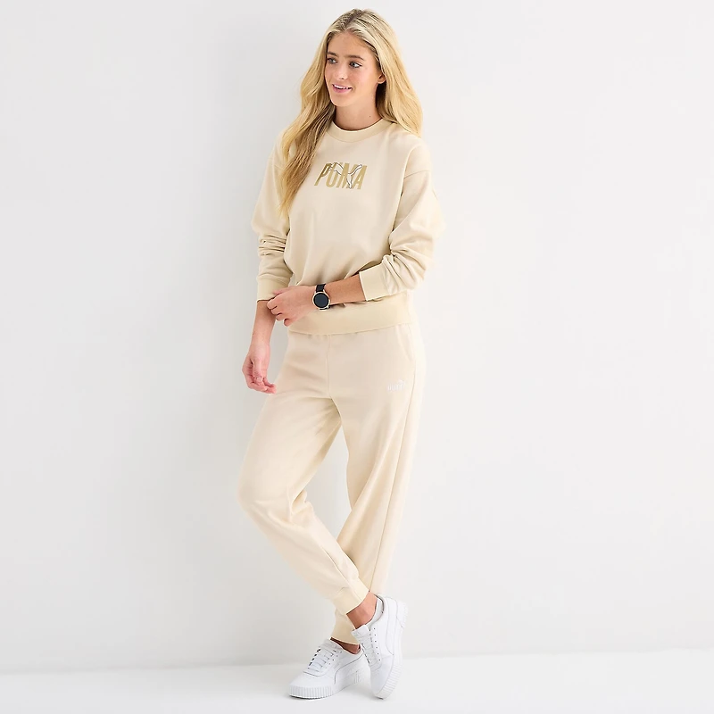 PUMA Womens Crew Neck Long Sleeve Sweatshirt