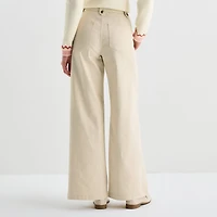 St. John's Bay Womens High Rise Wide Leg Jean
