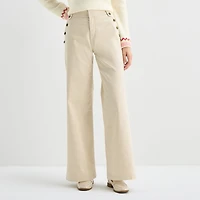 St. John's Bay Womens High Rise Wide Leg Jean