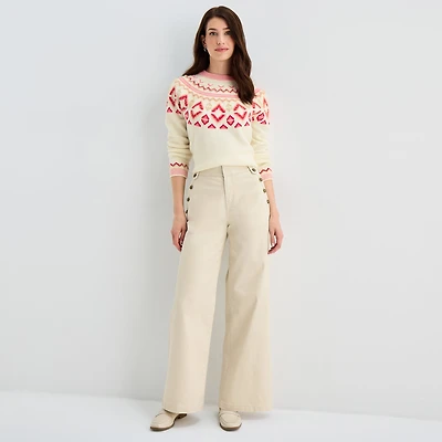 St. John's Bay Womens High Rise Wide Leg Jean