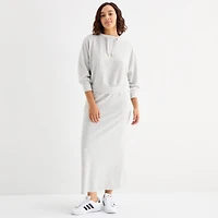 Stylus Womens Funnel Neck Long Sleeve Sweatshirt