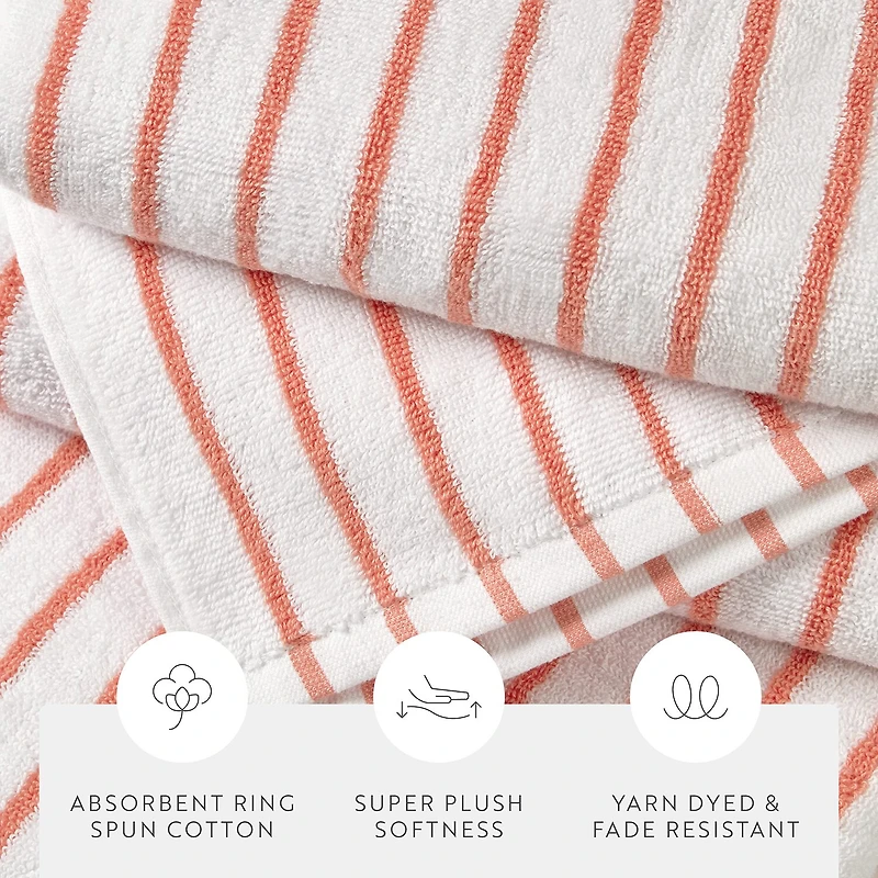 Casual Comfort Cabana Stripe 2 Pack Beach Towel