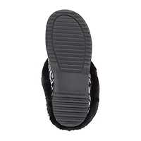 Dearfoams Hannah Festive Knit Womens Memory Foam Clog Slippers