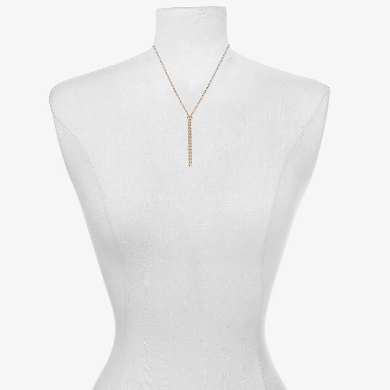 Bijoux Bar Delicates Gold Tone Womens Glass 24 Inch Y Necklace