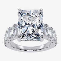 Signature By Modern Bride (G, Vs2-Si1) Womens 8 1/4 Ct. T.W. Lab Grown White Diamond 14K Gold Rectangular Side Stone Engagement Ring