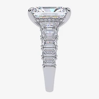 Signature By Modern Bride (G, Vs2-Si1) Womens 8 1/4 Ct. T.W. Lab Grown White Diamond 14K Gold Rectangular Side Stone Engagement Ring