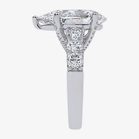 Signature By Modern Bride (G, Vs2-Si1) Womens 7 1/2 Ct. T.W. Lab Grown White Diamond 14K Gold Pear Side Stone Engagement Ring