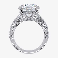 Signature By Modern Bride (G, Vs2-Si1) Womens 8 1/4 Ct. T.W. Lab Grown White Diamond 14K Gold Round Side Stone Engagement Ring
