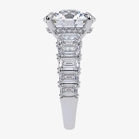 Signature By Modern Bride (G, Vs2-Si1) Womens 8 1/4 Ct. T.W. Lab Grown White Diamond 14K Gold Round Side Stone Engagement Ring