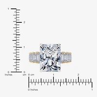 Signature By Modern Bride (G, Vs2-Si1) Womens 8 1/4 Ct. T.W. Lab Grown White Diamond 14K Gold Rectangular Side Stone Engagement Ring
