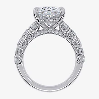 Signature By Modern Bride (G/Vs2-Si1) Womens 8 1/4 Ct. T.W. Lab Grown White Diamond 14K Gold Oval Side Stone Engagement Ring