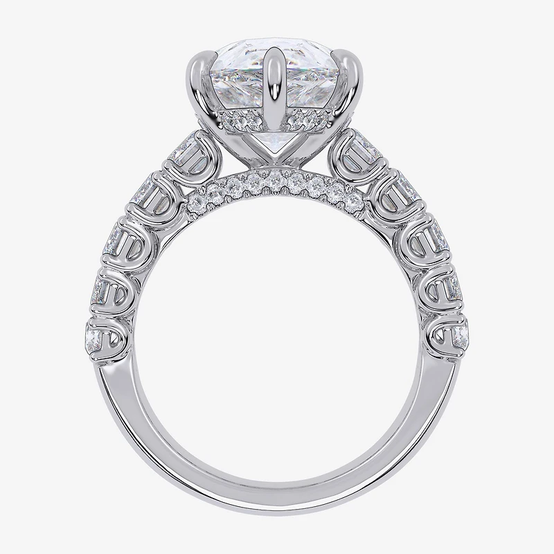 Signature By Modern Bride (G, Vs2-Si1) Womens 8 1/4 Ct. T.W. Lab Grown White Diamond 14K Gold Pear Side Stone Engagement Ring