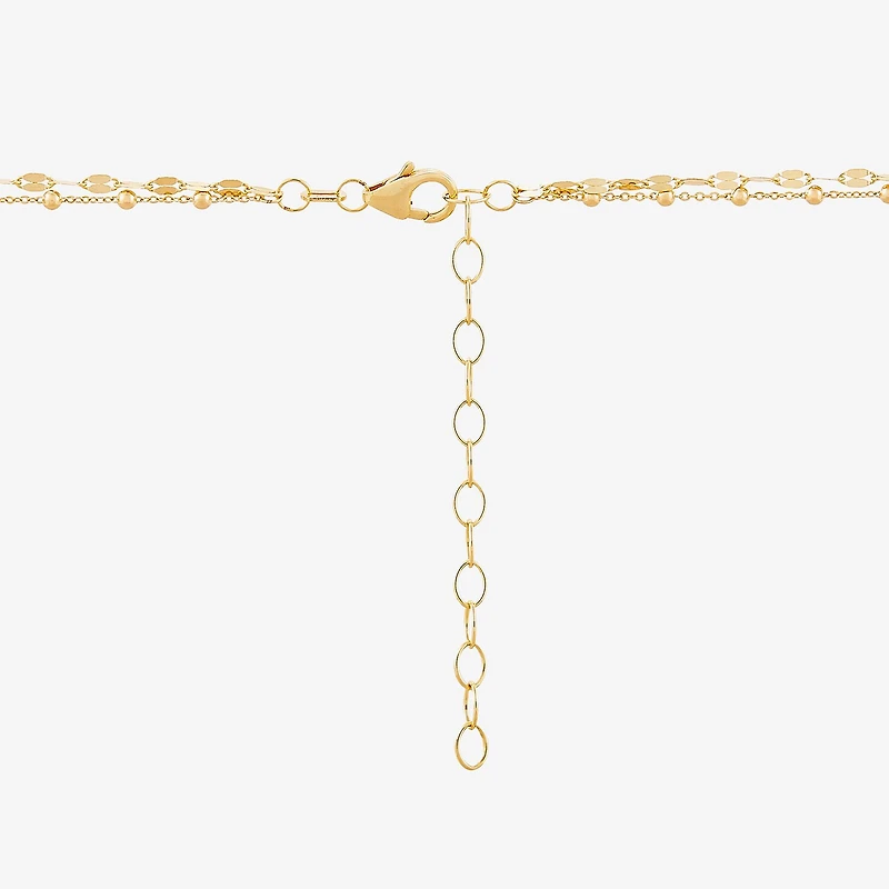Gold Addiction Womens 10K Gold 18 Inch Chain Necklace