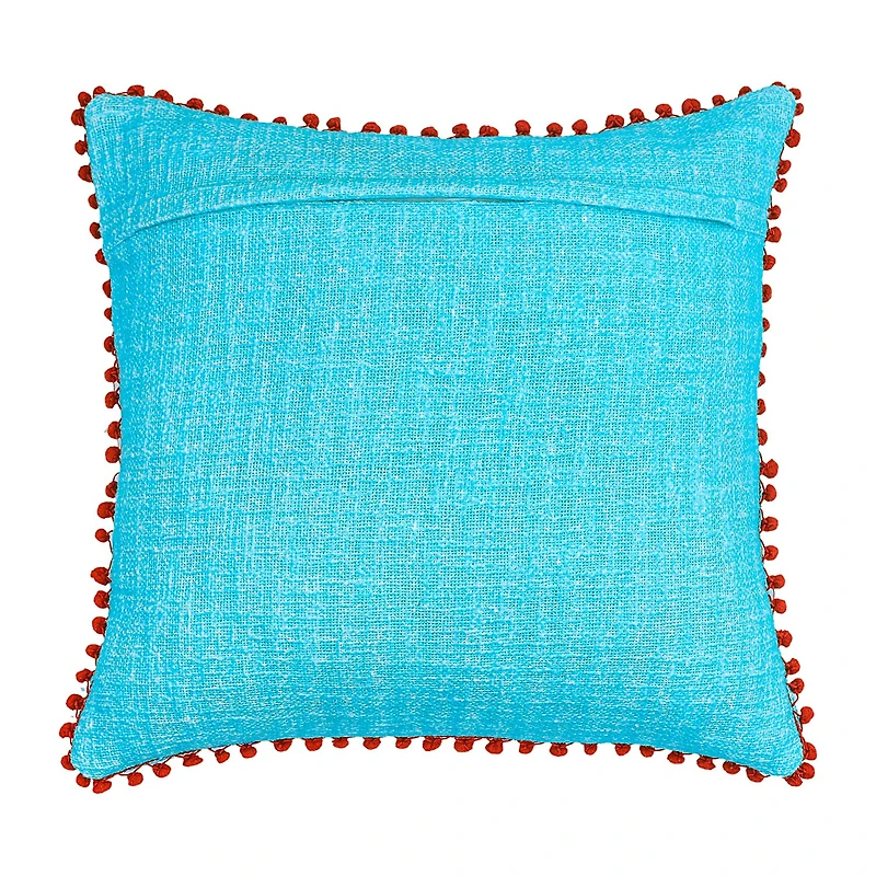 Vibhsa Vibhsa Holiday Reverie Christmas Hello Snow Pillow – 20"X20" Square Throw Pillow