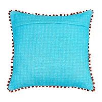 Vibhsa Vibhsa Holiday Reverie Christmas Hello Snow Pillow – 20"X20" Square Throw Pillow