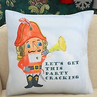 Vibhsa Vibhsa Christmas Nutcracker Party Pillow – 20"X20" Square Throw Pillow