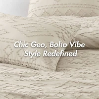 510 Design Gigi Geometric Tufted Lightweight Easy Care Comforter Set